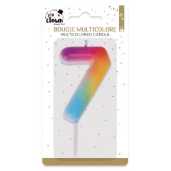 Bougie multicolore - 7