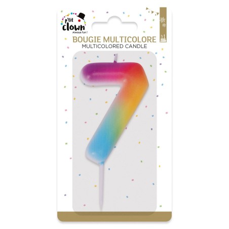 Bougie multicolore - 7