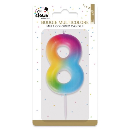 Bougie multicolore - 8