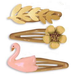 Plume - 3 Barrettes Carmen
