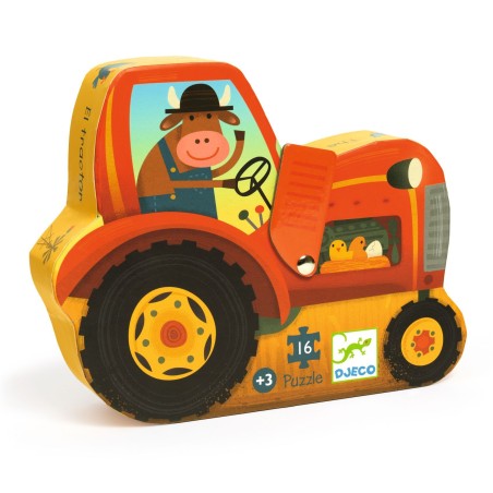 Puzzle 16 pcs - Le tracteur