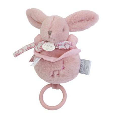 Lapin doudou - Boite à musique - Sauge