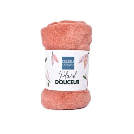 Plaid douceur 70x100 cm - Terracotta