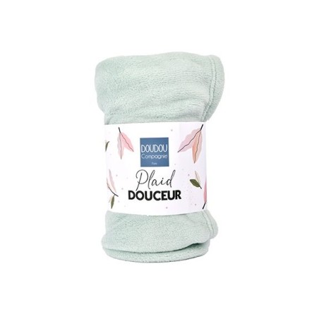 Plaid douceur 70x100 cm - Vert amande