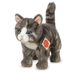 Chat gris 20 cm