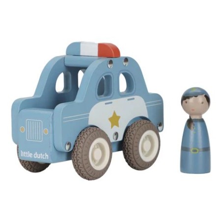 Voiture de police avec personnage
