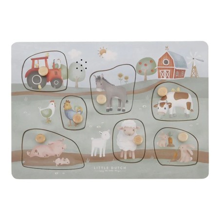 Puzzle sonore en bois - Little Farm