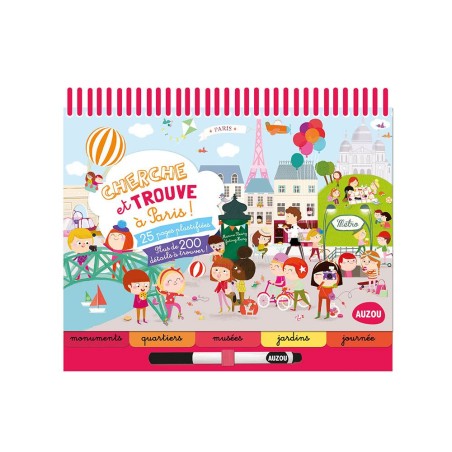 Cherche et trouve à Paris avec marqueur effaçable