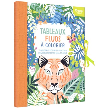 Tableaux fluos à colorier