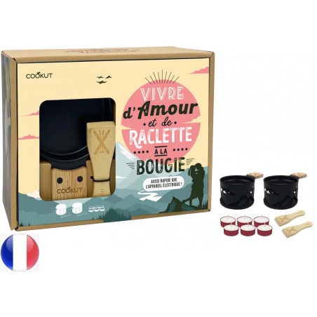 Raclette à la bougie pour 2 personnes - Vivre d'amour et de raclette à la bougie