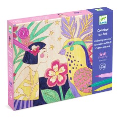 Coloriage sur bois - Sweet...