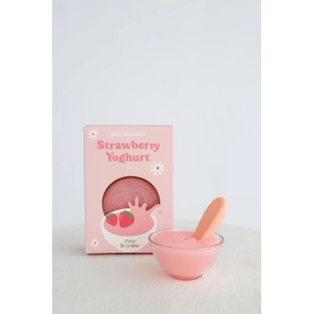Petit pot avec cuillère - Yaourt fraise