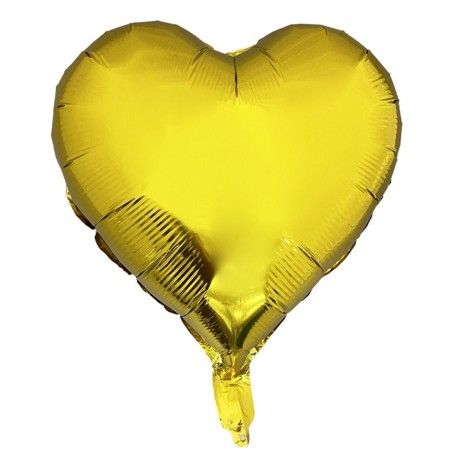 Ballon aluminium - Coeur doré (35x35 cm)