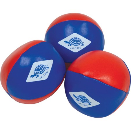 Balle de jonglage, set de 3, rouge/bleu