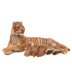 Tigresse couchée allaitant