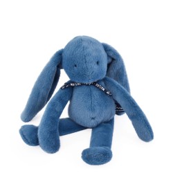 Lapin Méloé 37cm- Bleu intense