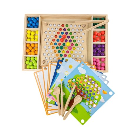 Jeu d'adresse - 80 billes en bois
