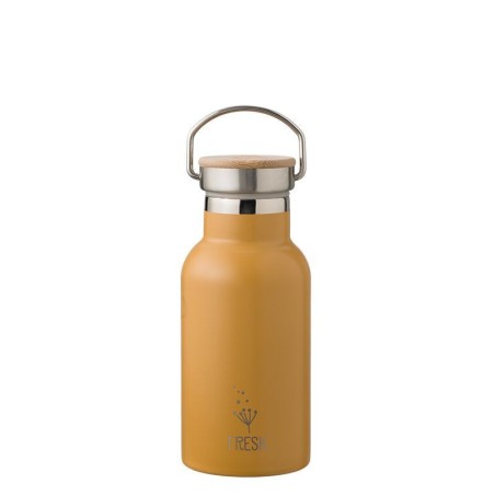 Gourde isotherme 500ml avec 2 bouchons différents - Amber Gold
