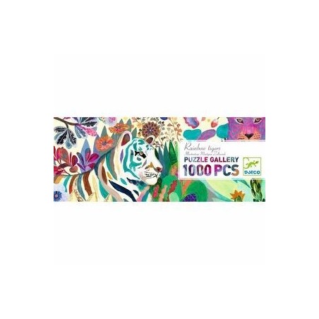 Puzzle gallery 1000pcs - Rainbow Tigers