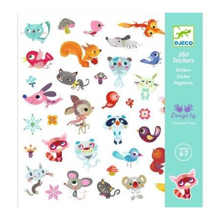 Pochette de 160 stickers - Petits amis
