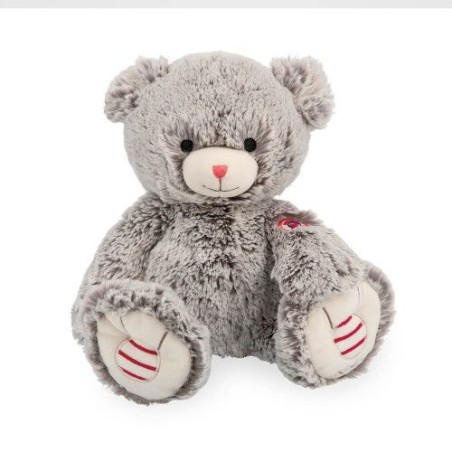 Peluche ours Gris musical - Petit